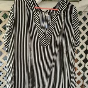 Black and White Stripped Top